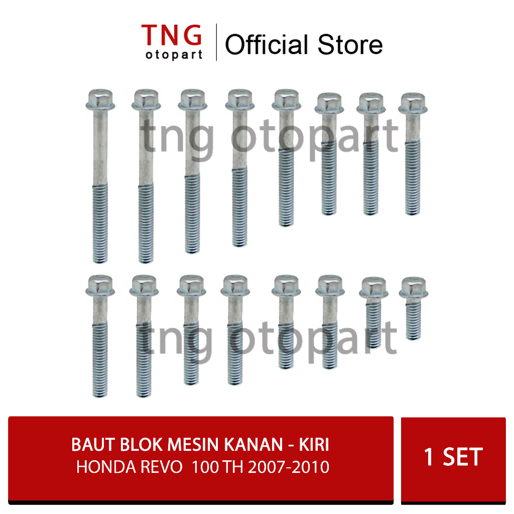 Baut Blok Mesin Honda Revo 100 tahun 2007-2010 / Baut Blok Mesin Kanan Kiri Honda Revo 100 tahun 200