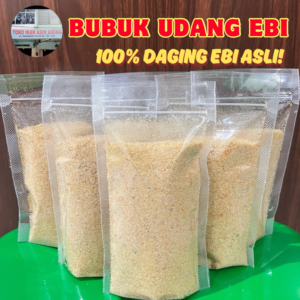 

Udang Ebi Giling / Ebi Bubuk Halus Asli Berkualitas 100gram