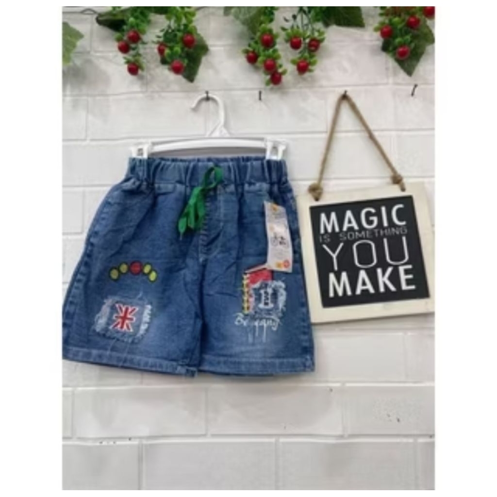 LINK GROSIR 32 x 4 pc Celana Pendek 2-5 th Jeans Anak Laki Cowok