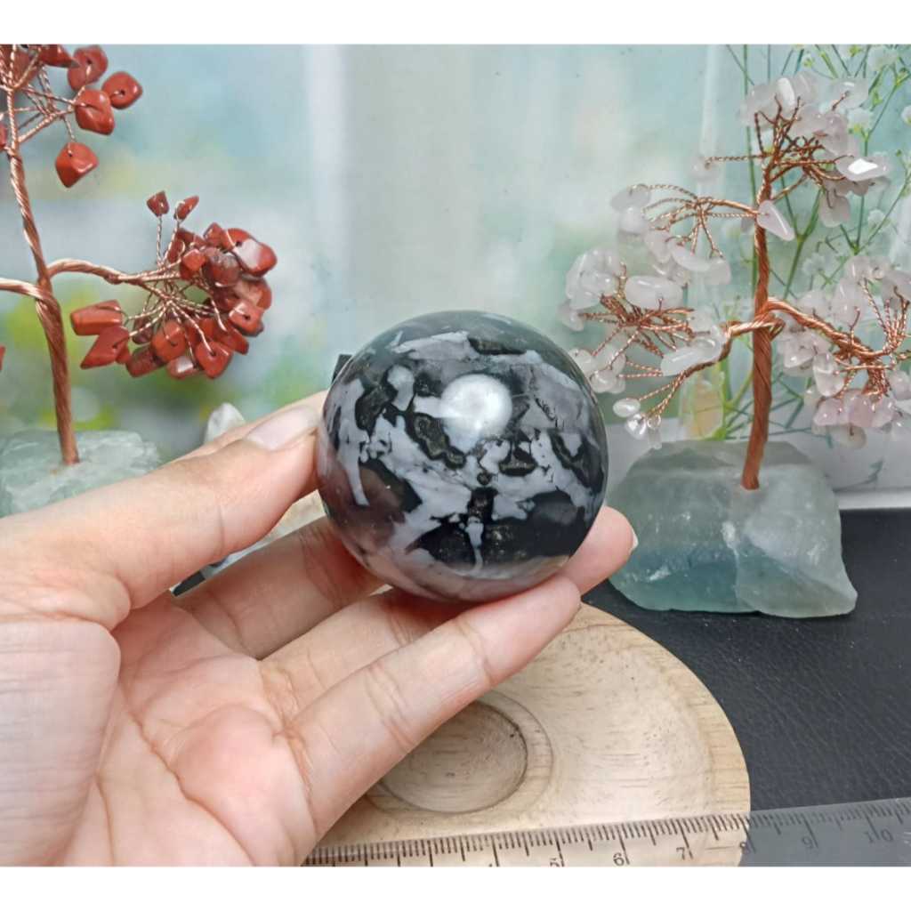 Natural Indigo Gabbro Sphere (7)
