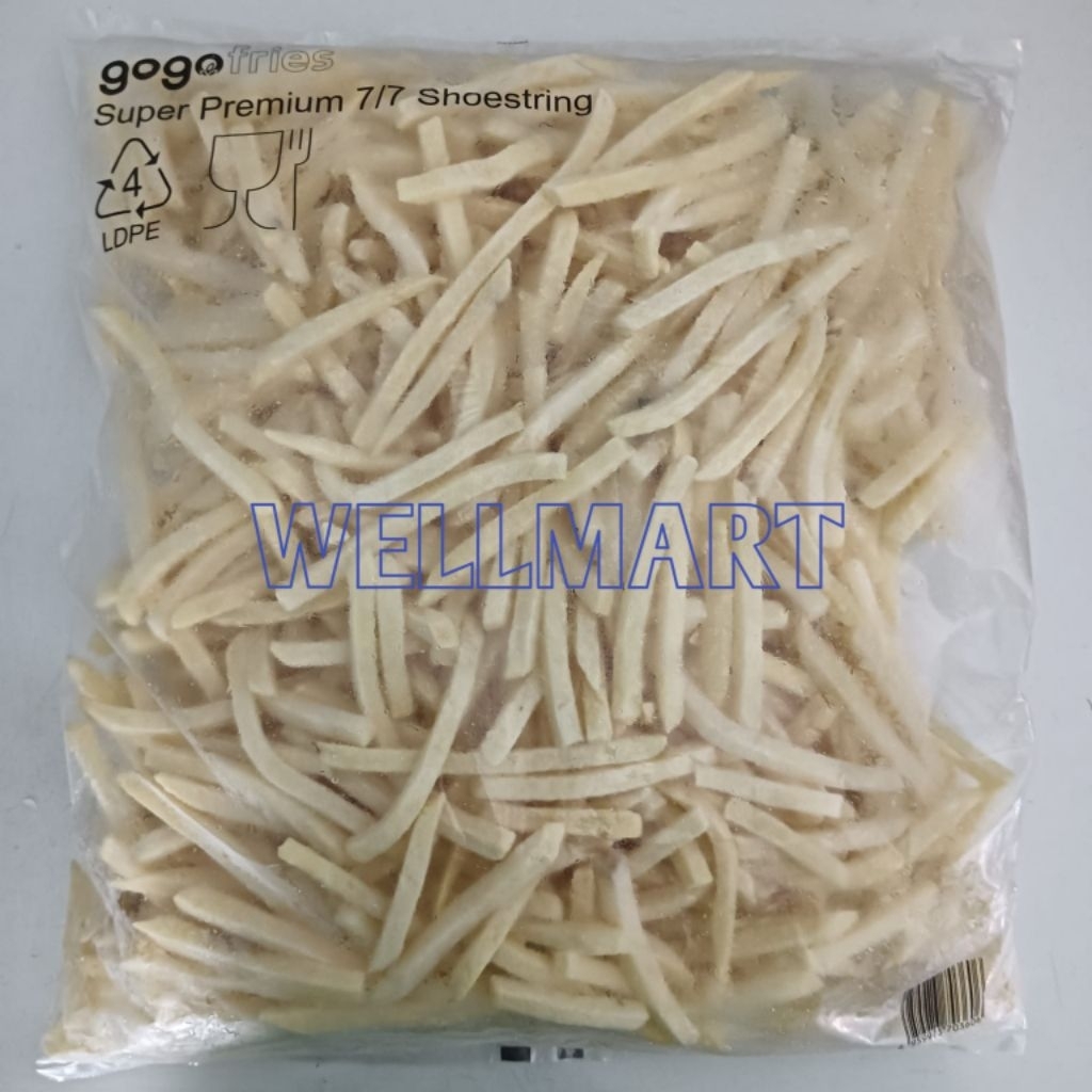 

Kentang Shoestring Polos 2 Kg Gogo Fries Super Premium Kentang Goreng