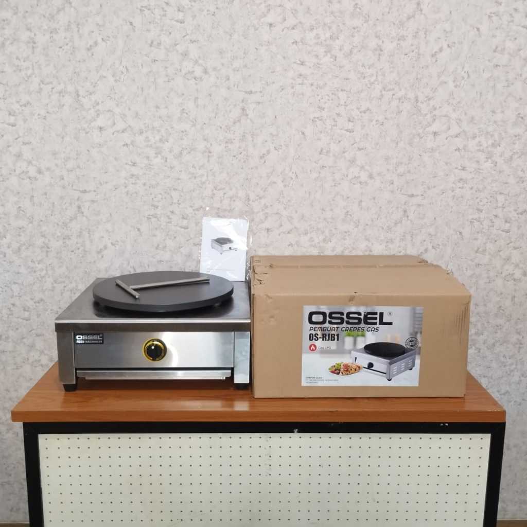 OSSEL Gas Crepes Maker Gas Crepes Baker Mesin Pembuat Crepes Gas 1 Tungku OS-RJB OSSEL free peti