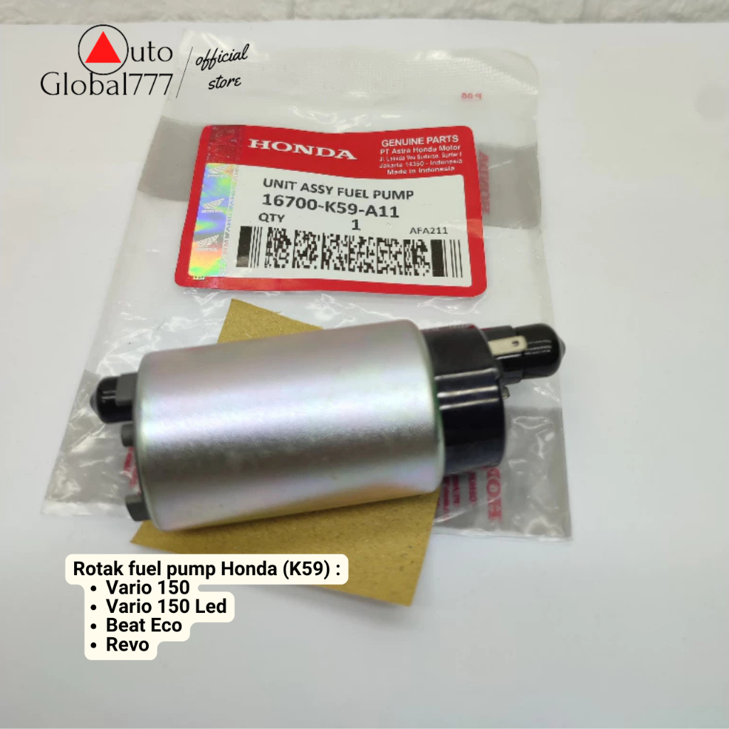 Rotak Dinamo Fuel Pump Vario 150 Led Ahm Rotak Revo Beat Eco Vario 150 Honda