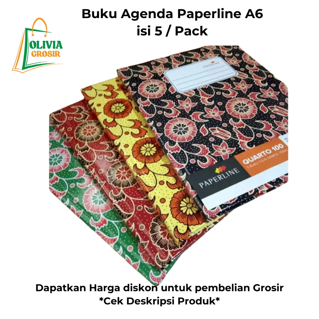 

Buku Agenda Paperline A6 Isi 5 (Pack)