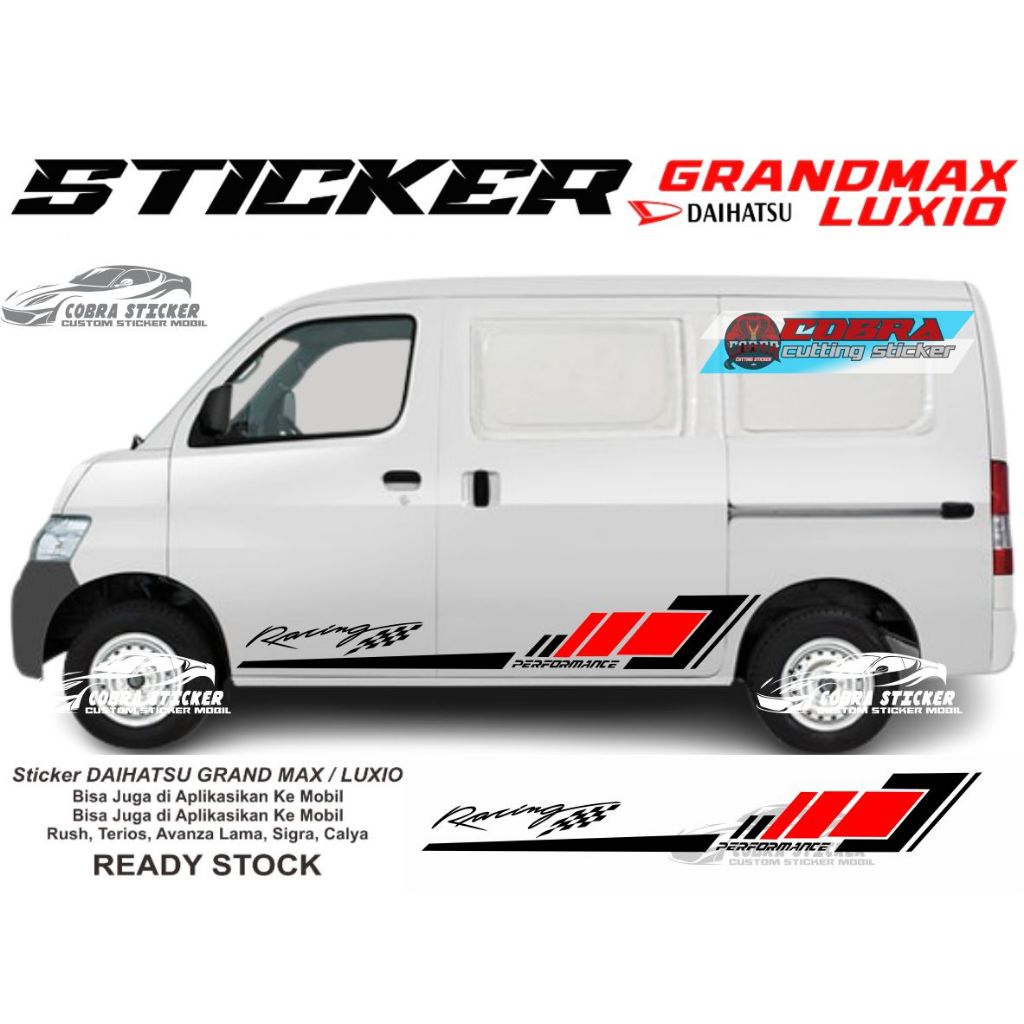 STICKER STIKER GRANDMAX LUXIO CUTTING STICKER BODY MOBIL DAIHATSU GRANDMAX LUXIO