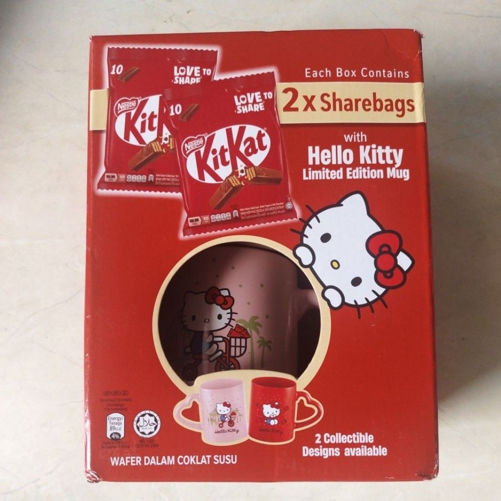 

kitkat with hello kitty limited edition mug