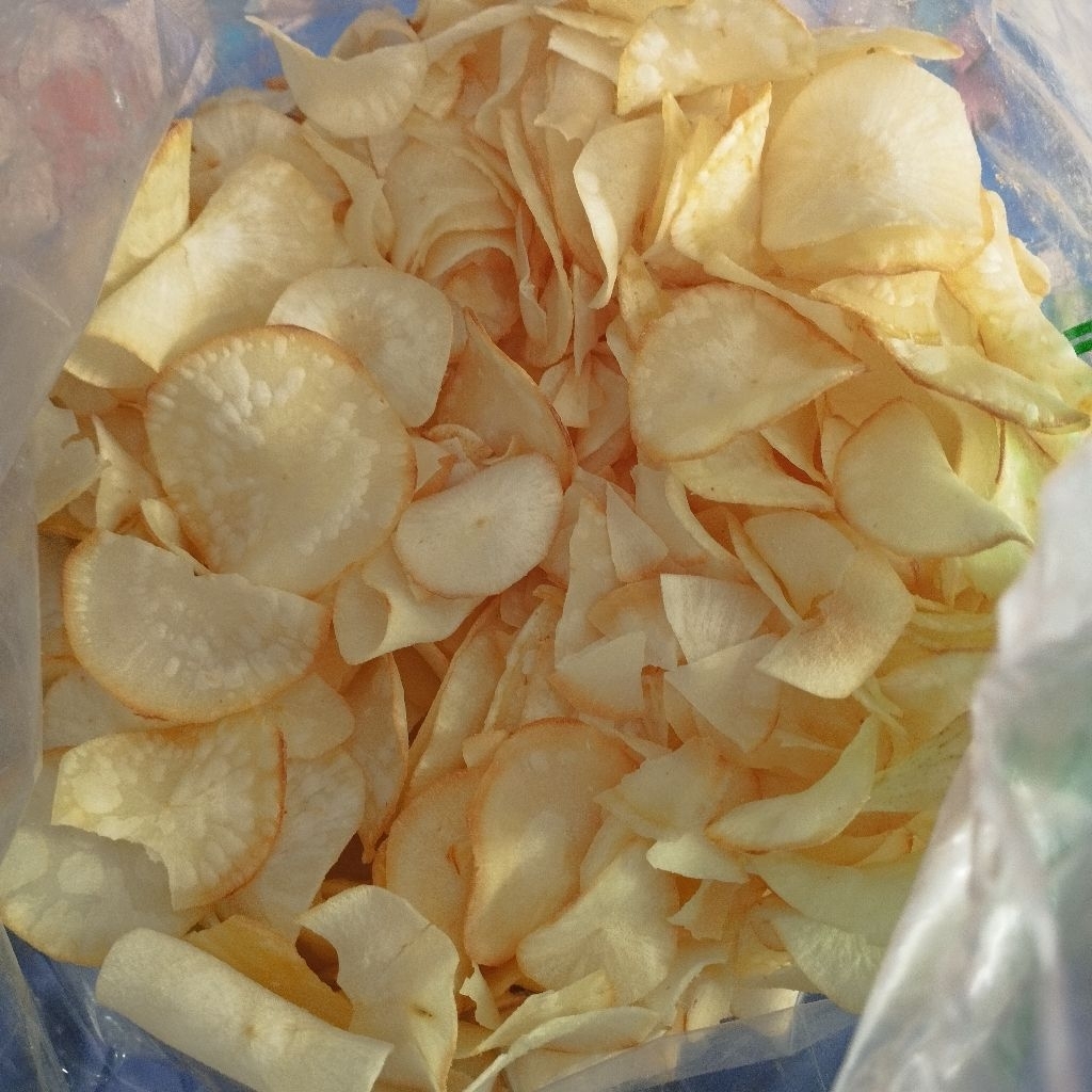 

Ceriping Singkong Asin | Ceriping Singkong Asin Rasa Bawang | Criping Telo Aneka Rasa | Aneka Camilan dan Snack Nyamikan Jogja