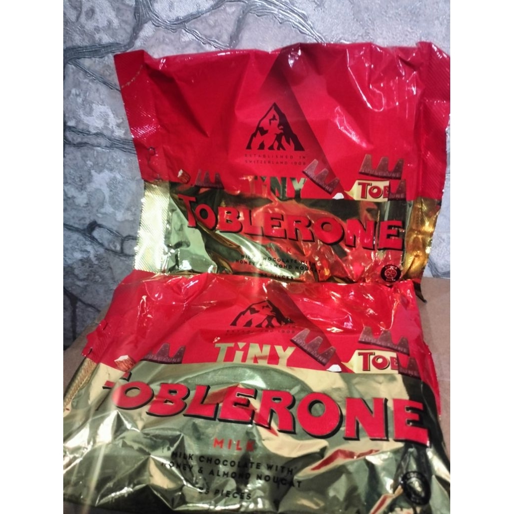 

toblerone milk tiny isi 25 pcs