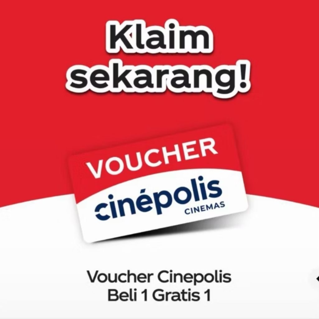 voucher cinepolis FREE dan BUY 1 GET 1