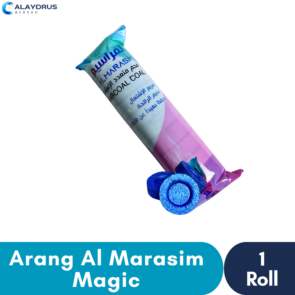 Arang Magic Briket Bukhur Tahan Lama Areng Bakar Dupa Buhur Rainbow Tanpa Lubang Isi 10 Keping