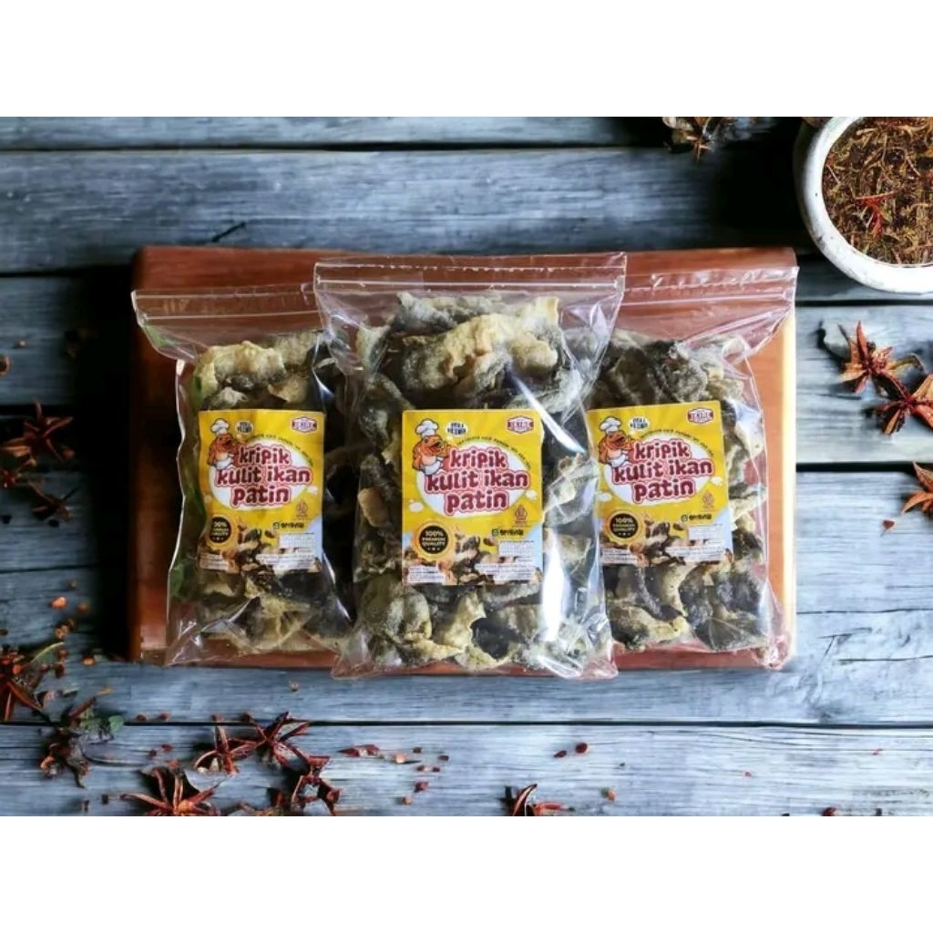 

Kripik Kulit Ikan Patin 150gram (Original)