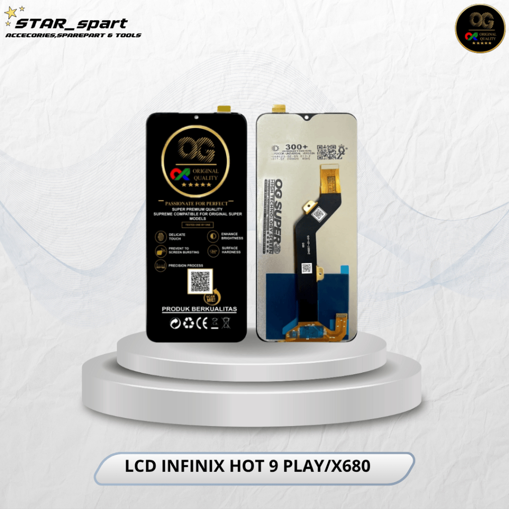 LCD INFINIX HOT 9 BLACK OG SUPER/LCD OG/OG LCD/LCD INFINIX