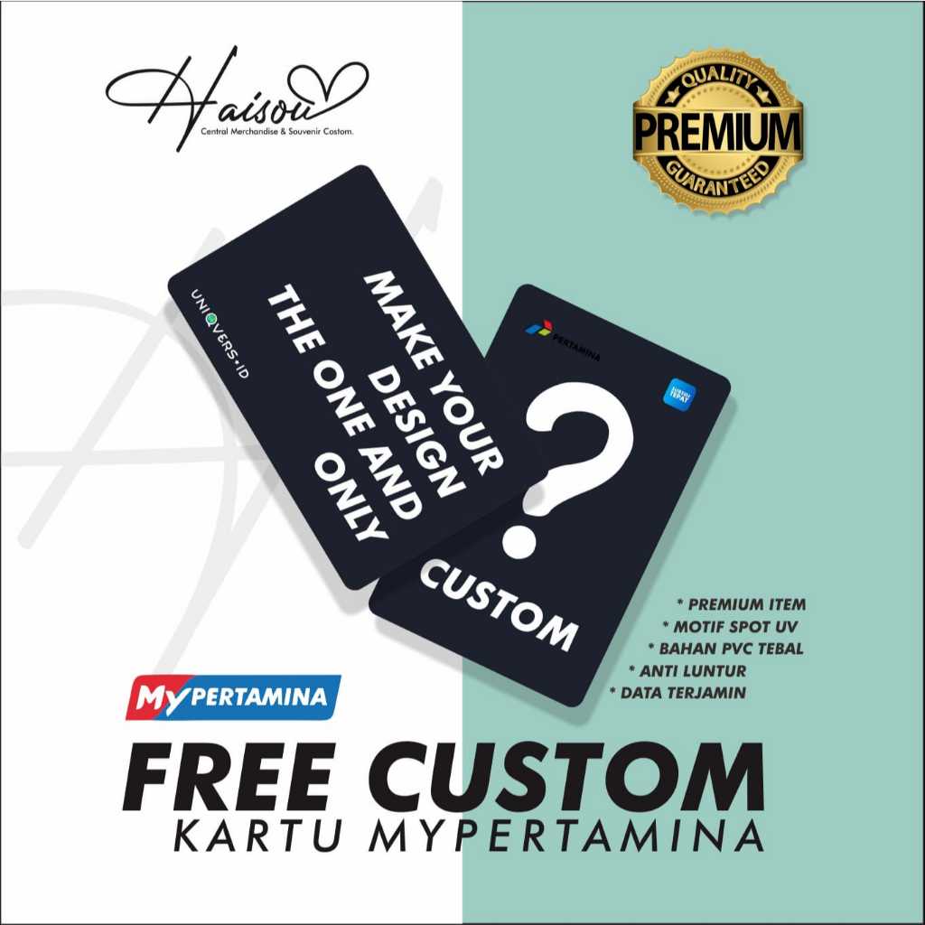 

Cetak Kartu My Pertamina Custom