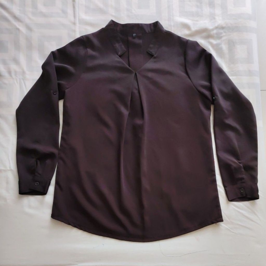 Baju Atasan wanita coklat preloved
