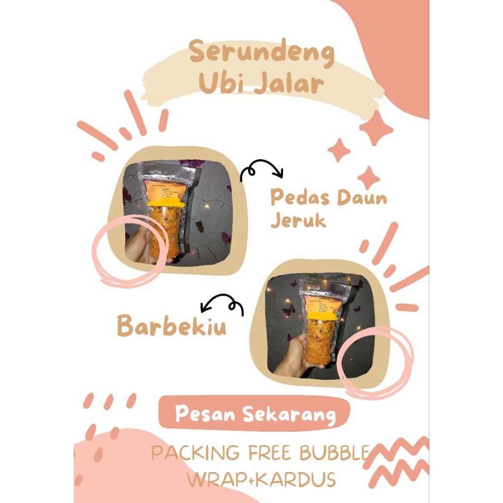 

Serundeng aubi Jalar Khas Padang 210gr/Serundeng Ubi/Serundeng Ubi Jalar/Serundeng murah enak