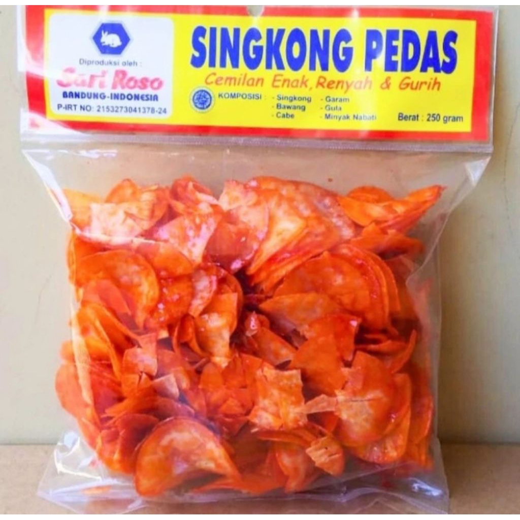 

Keripik singkong pedas Sari Roso 250 gram