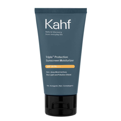 Kahf Sunscreen Moisturizer Wajah Pria Triple Protection SPF 30 30 ml