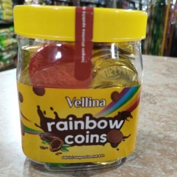 

Vellina Rainbow Coklat Coins Isi 50