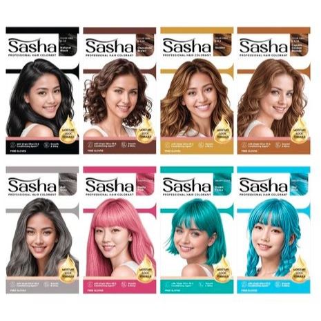 SASHA - SASHA PROFESSIONAL HAIR COLORANT - BLEACHING - PEWARNA RAMBUT SASHA