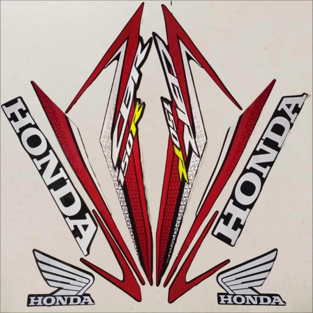 STIKER STRIPING MOTOR CBR 150 R CBR150R CBR 150R 2017 HITAM LIS MERAH PUTIH