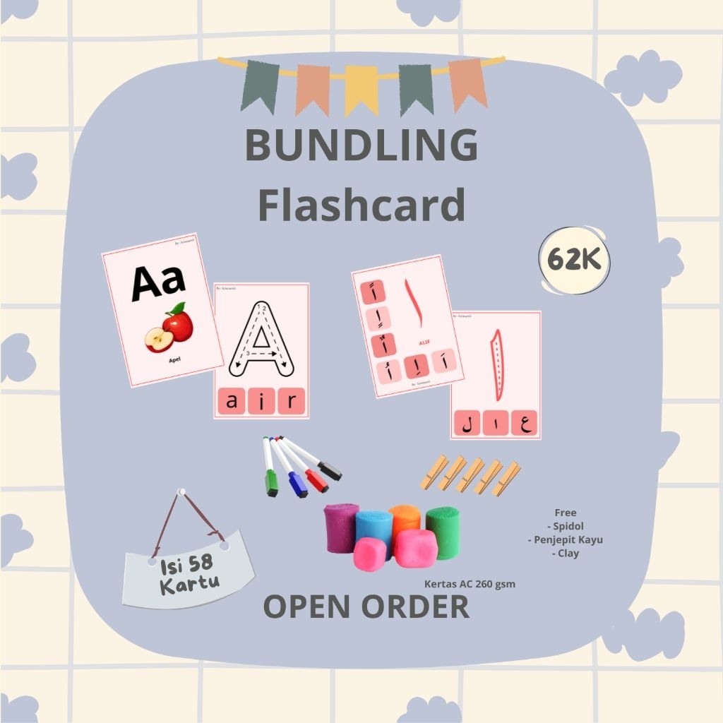 

Flashcard / Flashcard Hijaiyah / Flashcar Alfabet / Game Card Anak