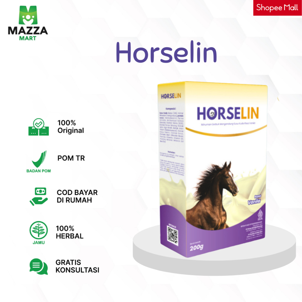 

HORSELIN Susu Kuda Untuk Tulang dan Sendi Solusi Atasi Nyeri Rematik Asam Urat 200gr