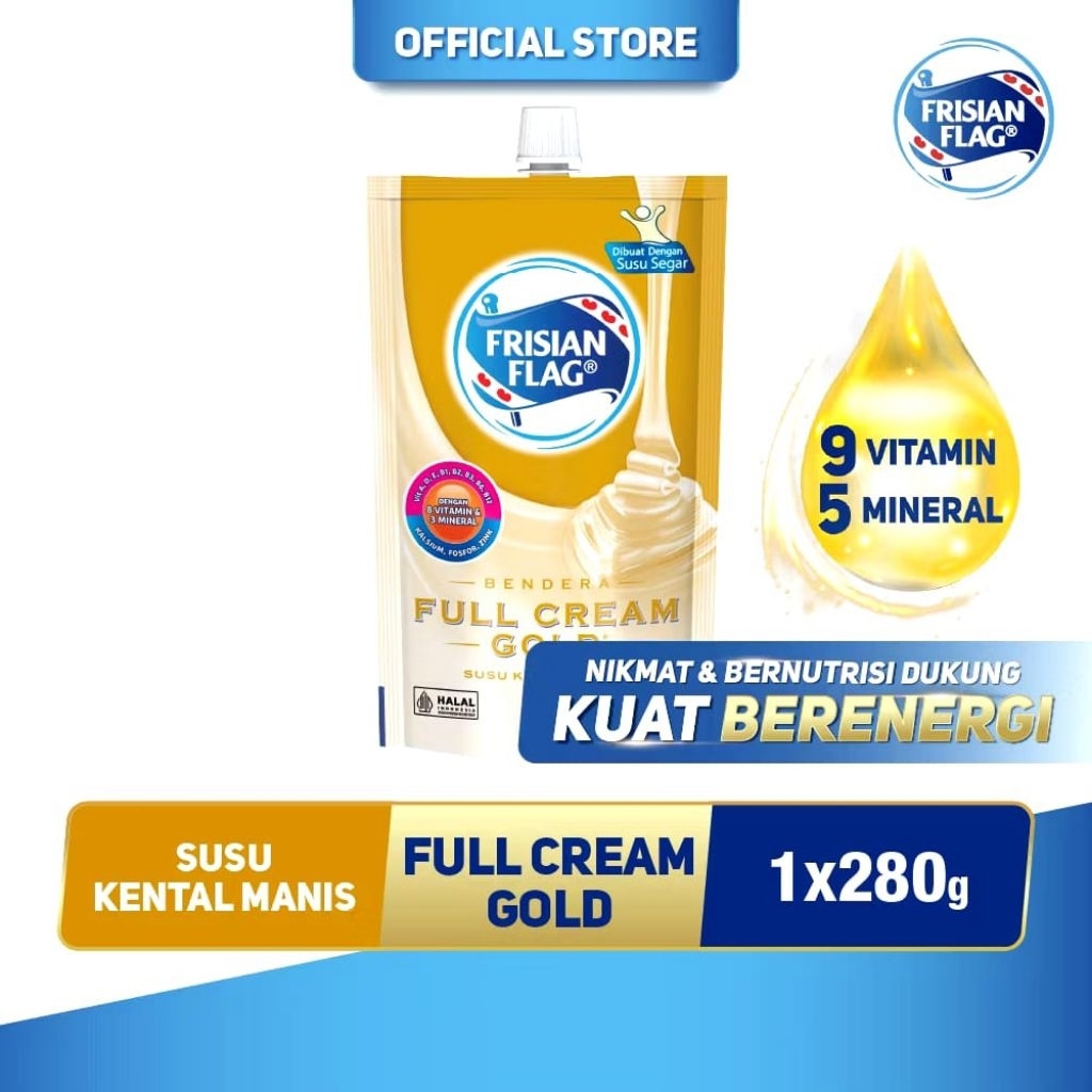 

Frisian Flag Bendera Kental Manis Gold Pouch 280g - 1 pcs
