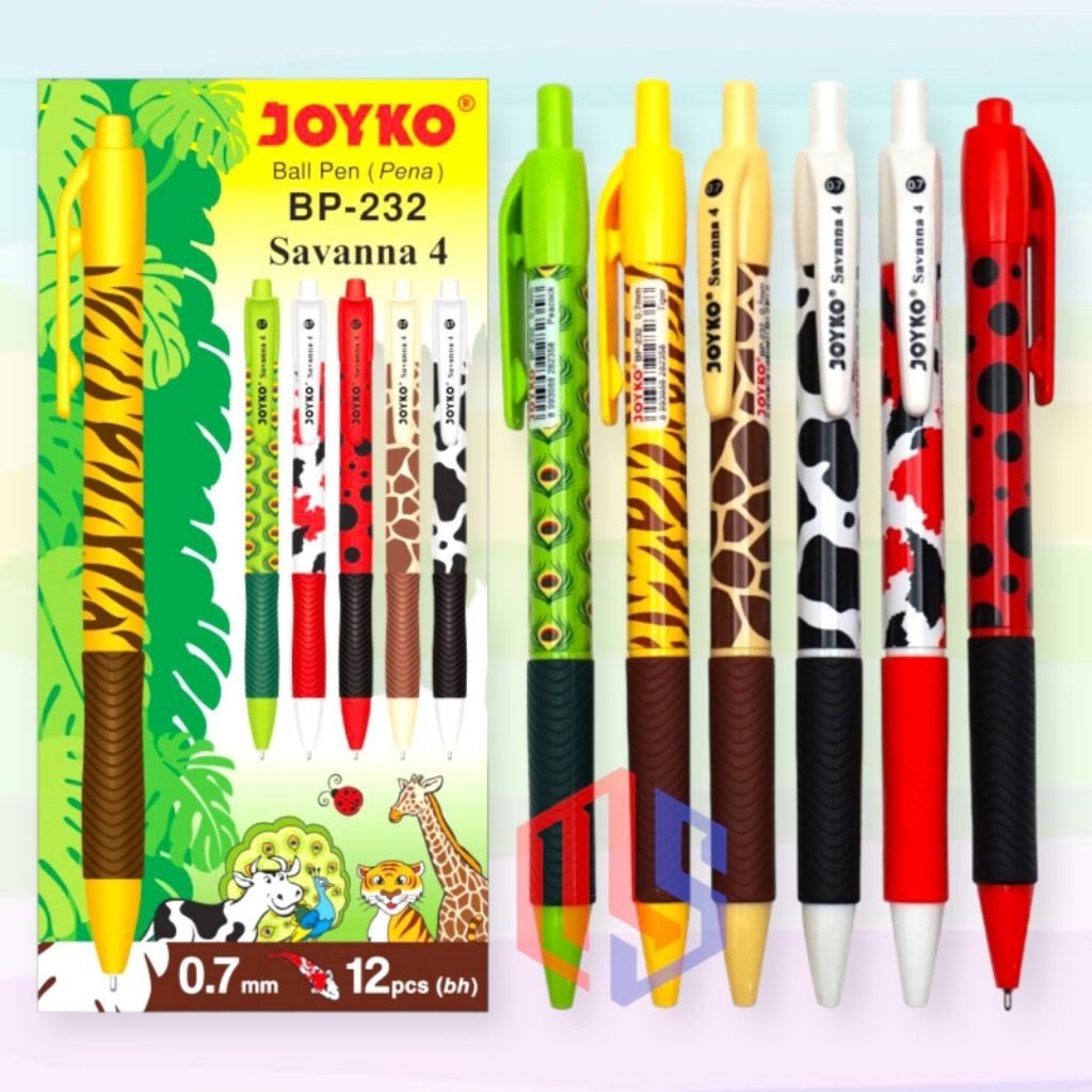 

Pulpen / Ballpoint / Pen Joyko Savanna 4 BP 232 (12 Pcs)