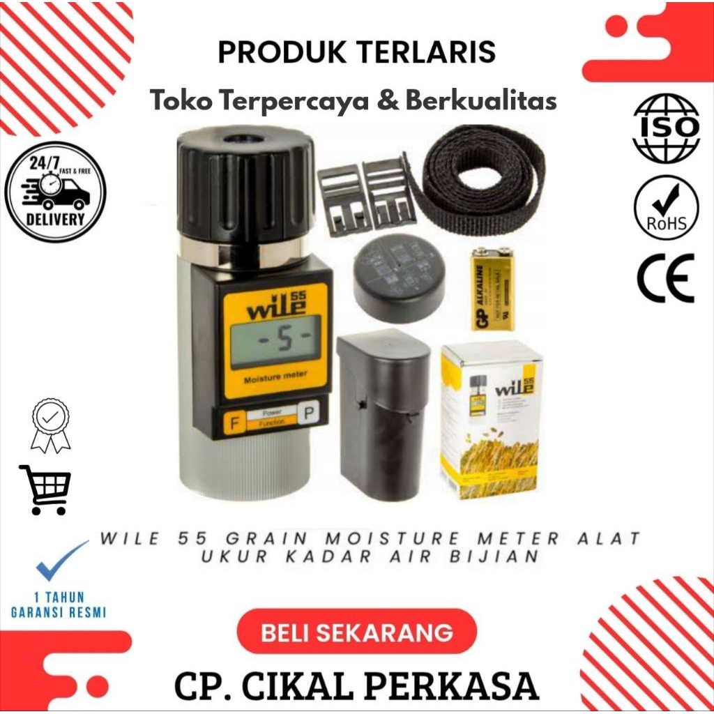 Alat Ukur Kadar Air Biji Bijian Wile 55 Grain Moisture Meter