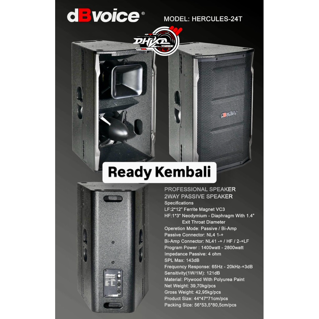 SPEAKER DBVOICE T24 DBvoice Hercules 24T BARU / Speaker Dbvoice t24 Dbvoice 24t original baru / spea