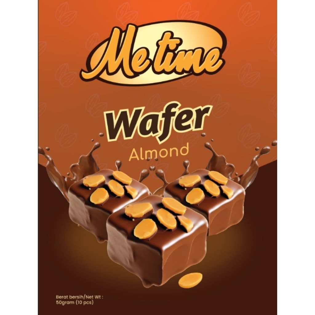 

Wafer Coklat Almond Metime