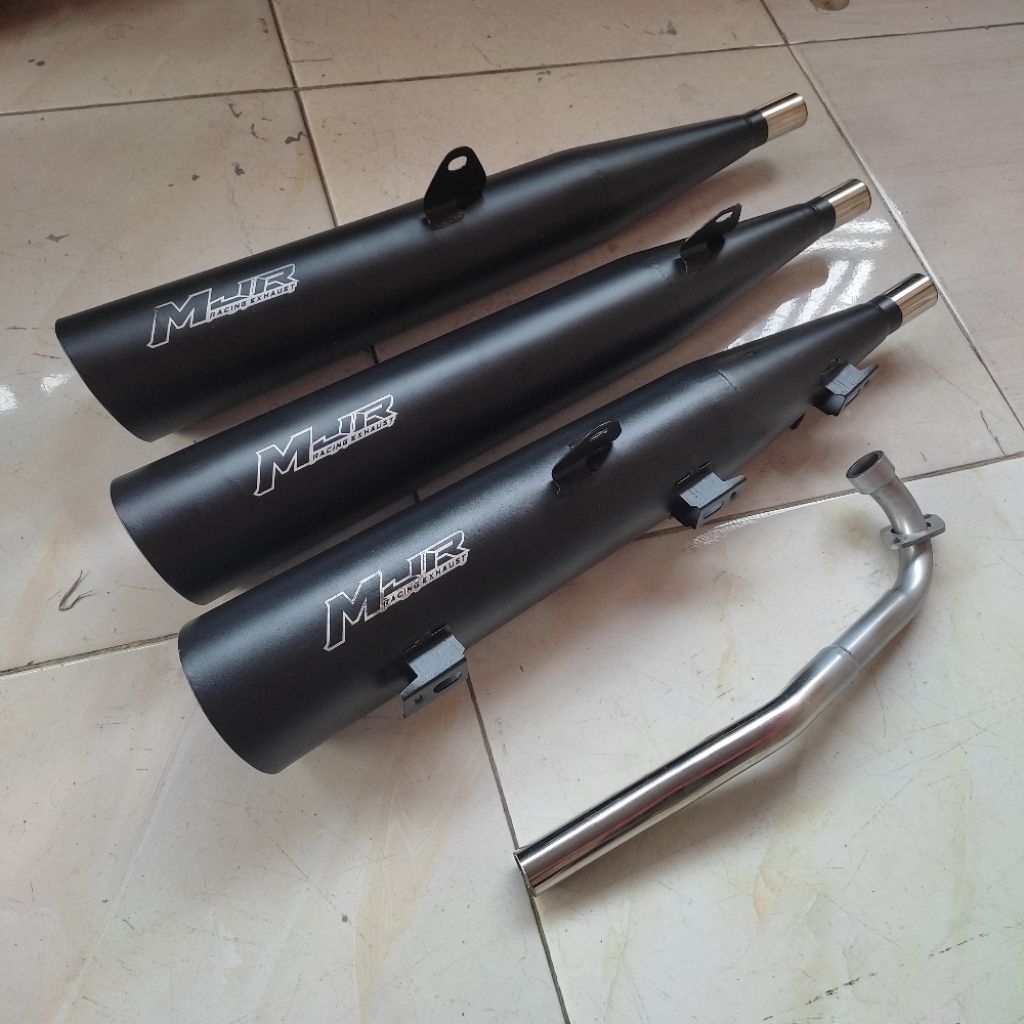 KNALPOT MODEL ORI STANDAR BOBOK ORIGINAL MJR UNTUK MOTOR BEBEK HONDA SUPRA X 125 WAVE SUPRA X LAMA S