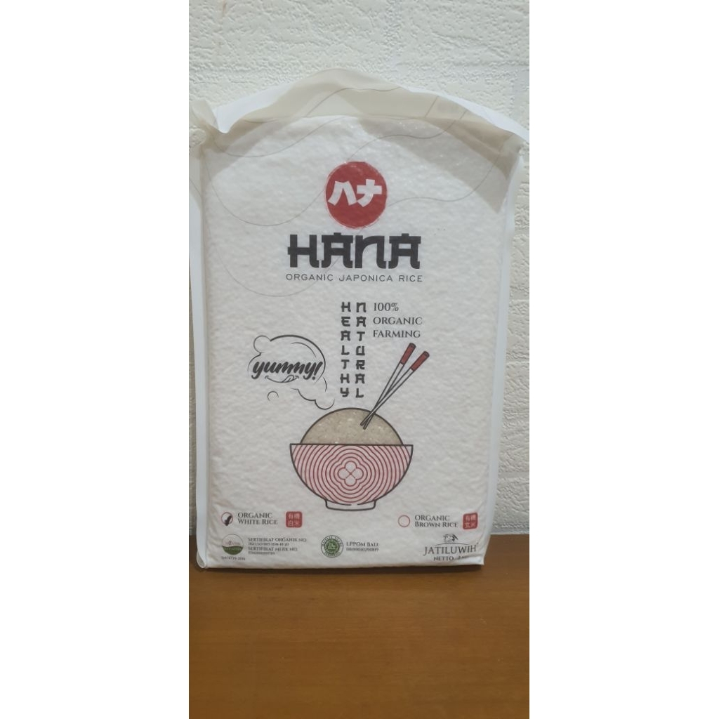 

Hana Organic Japonica Rice Organic White Rice/ Organic Tarabas White Rice 2kg