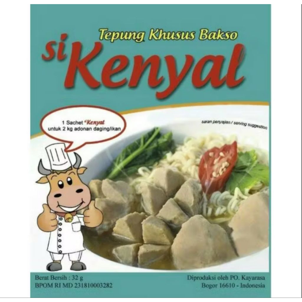 

SIKENYAL TEPUNG KHUSUS BAKSO 32 GR