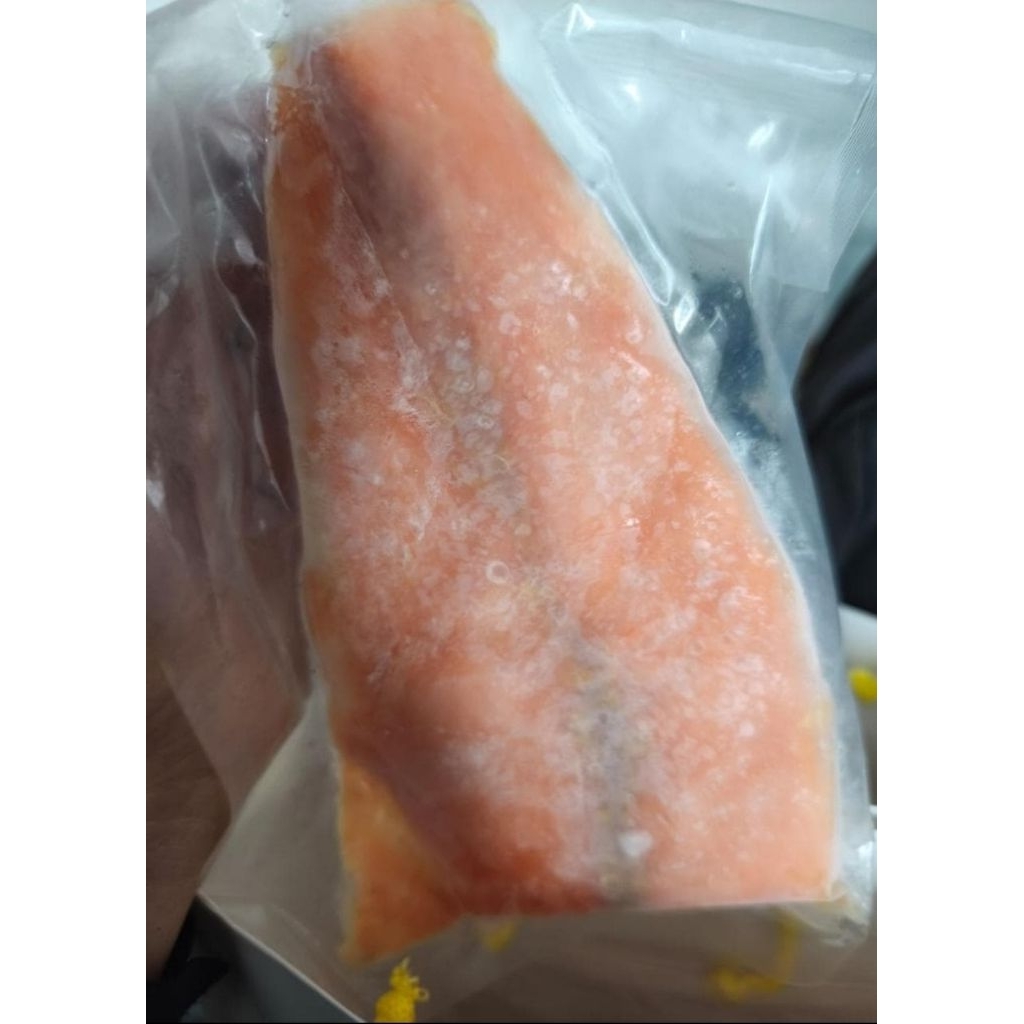 

Frozen Bandung salmon fillet kurang lebih 100gr