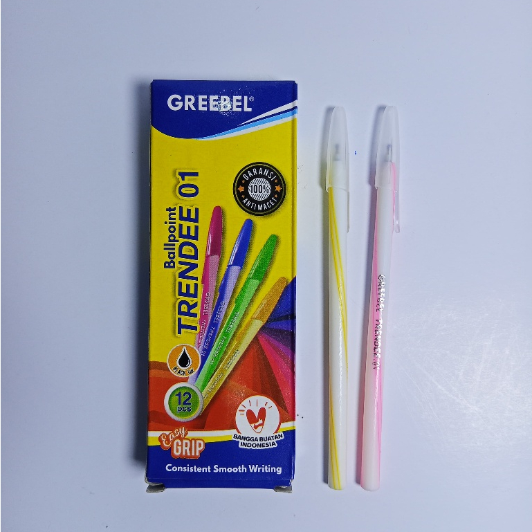 

Bolpen Ulir Warna-Warni / Bolpen Lilin Greebel Trendee