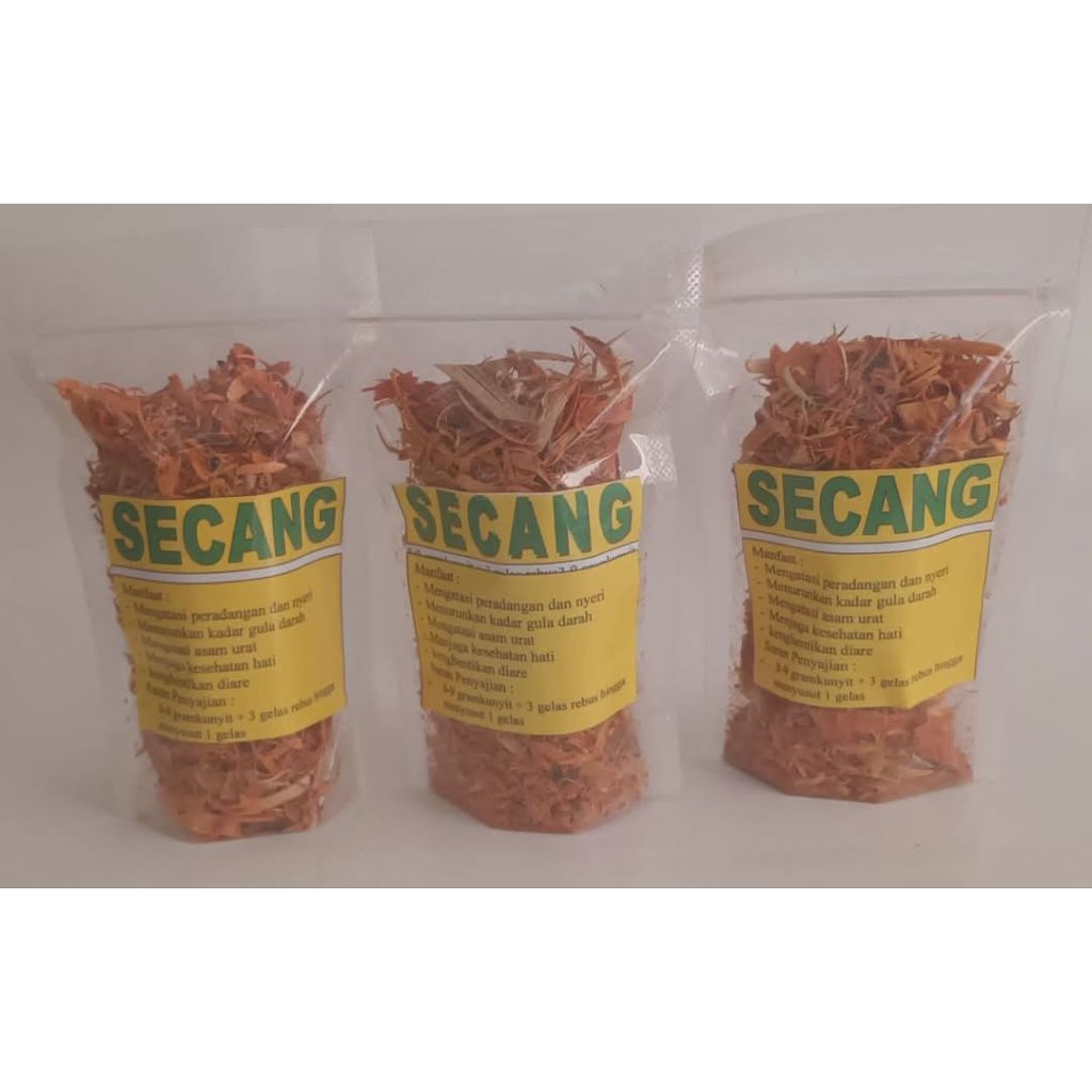 

Kayu Secang Kering Serut 25 gr /Remahan Kecil / Rempah Kering /Kemasan Pouch