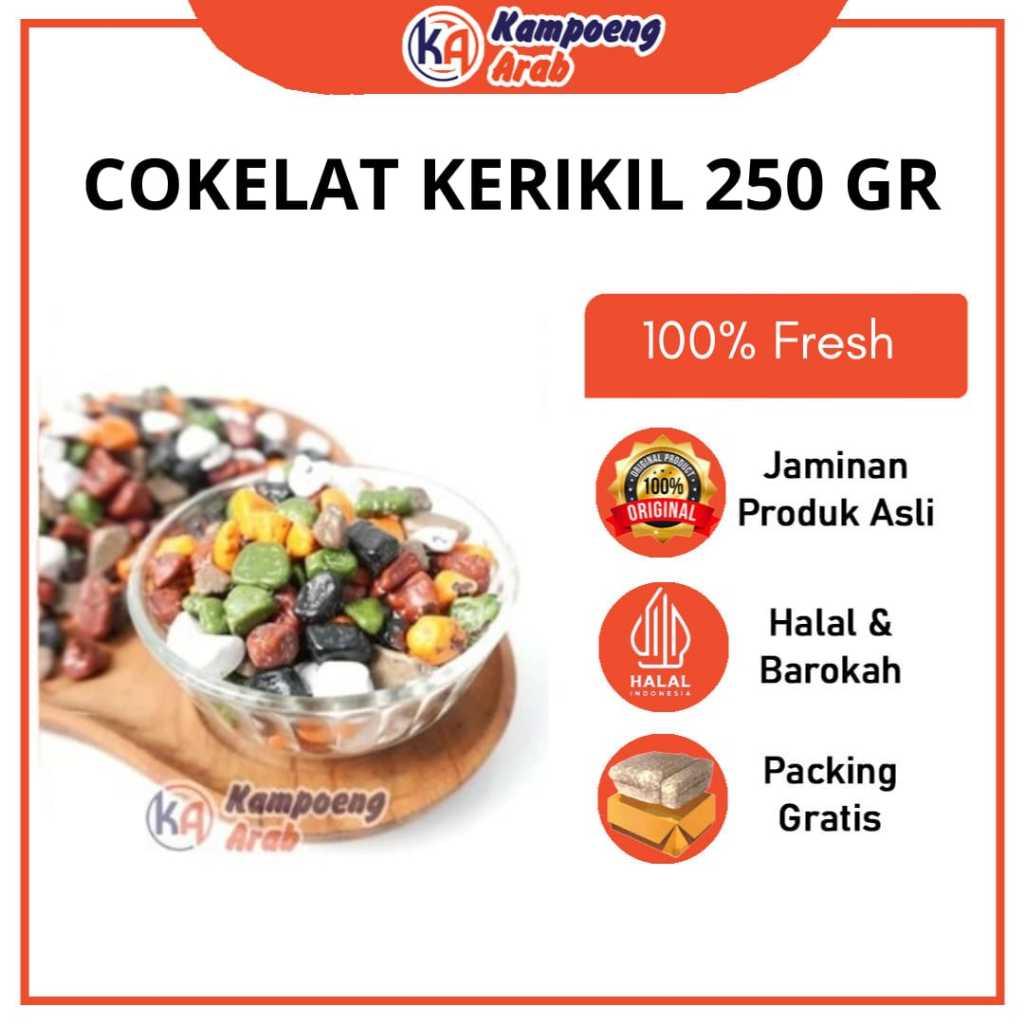 

Cokelat Kerikil Arab Premium 250 gr Stone Chocolate SebagaI Mood Booster dan Cocok untuk Oleh Oleh Haji Umroh
