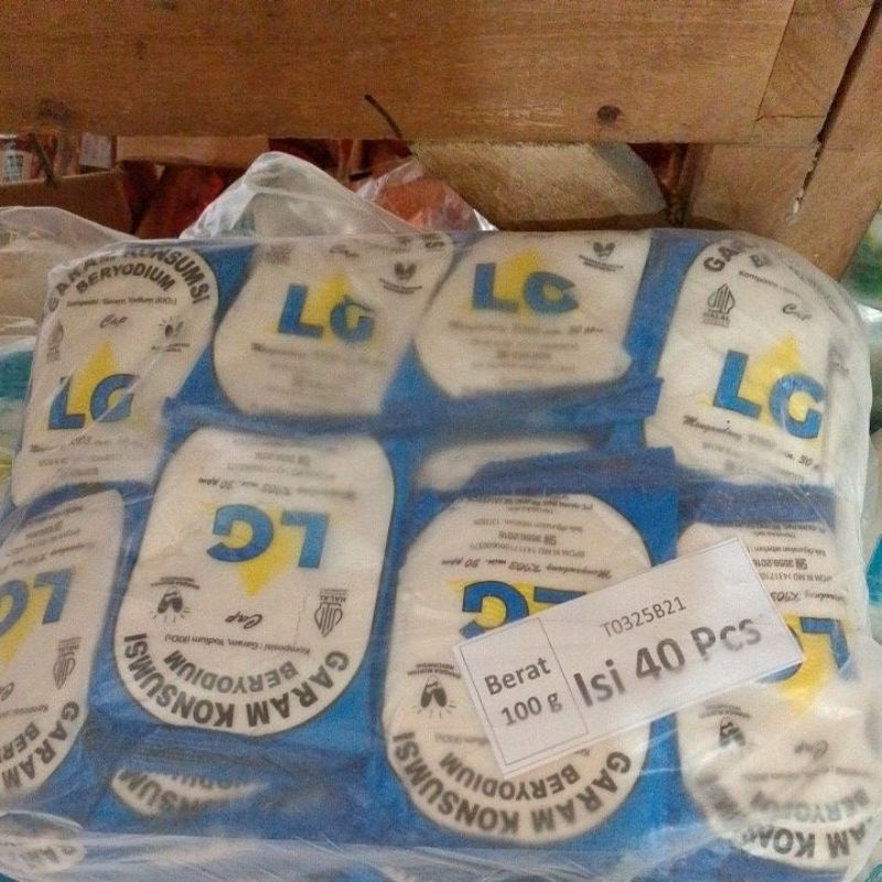 

garam LG isi 40 pcs berar 100gr per pcs