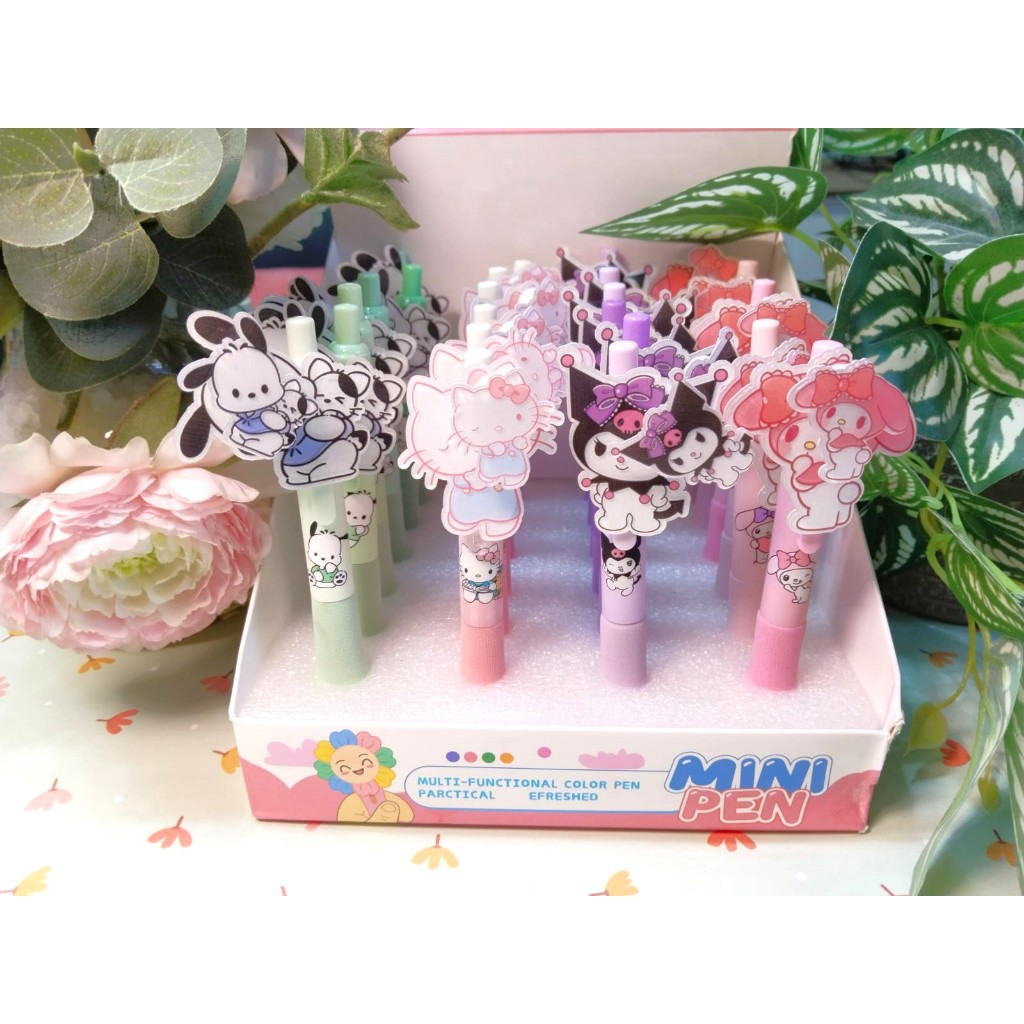 

Cindy Pulpen Sanrio Lucu Gel Pen Mekanik Putar Tinta Hitam 0.5 mm