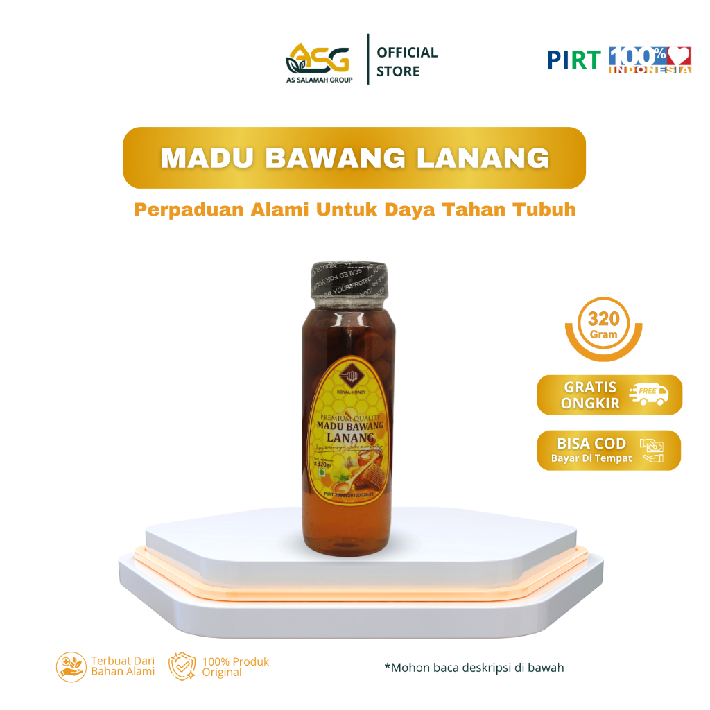 

Madu Bawang Lanang Royal Honey Sekar Ratu | Tambah Stamina Pria & Wanita 320 Gram