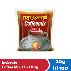 

INDOCAFE COFFEE MIX 3 IN 1 BAG 100X20g