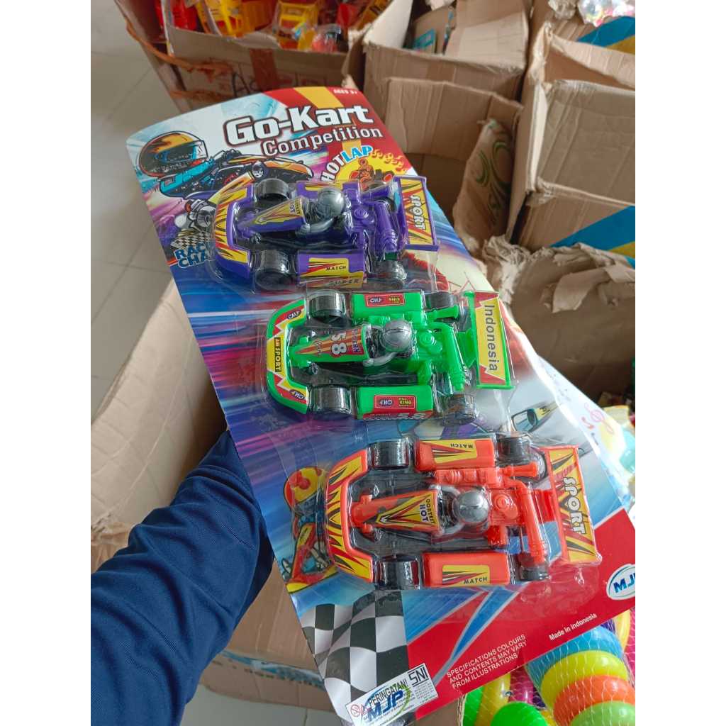 Mainan Set Go-Kart Mobil Mobilan Balap Pullback Anak Murah