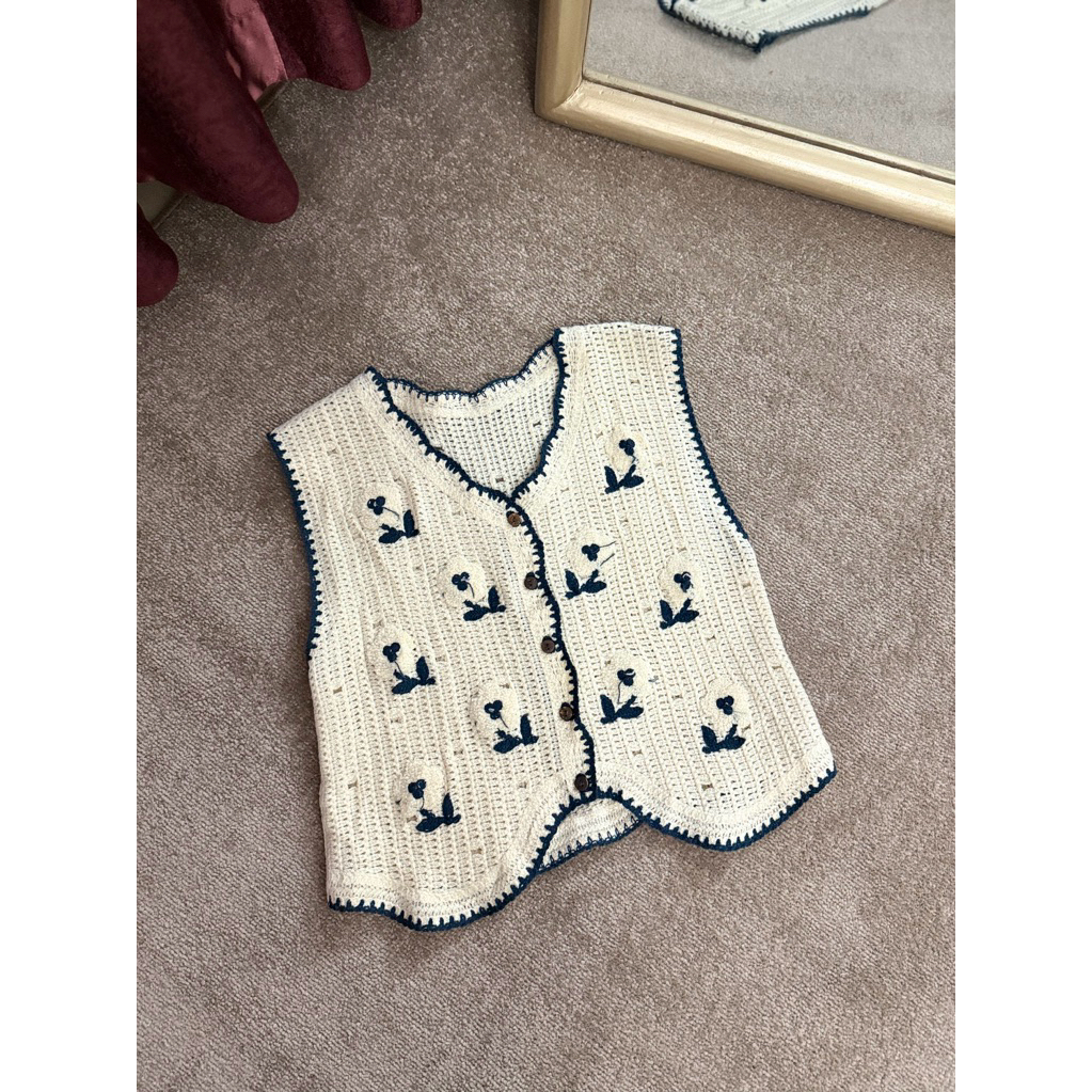 SEIRA VEST  LA KEINA VEST RAJUT VEST IMPORT VEST KOREA BAJU KOREA VEST WANITA KOREA