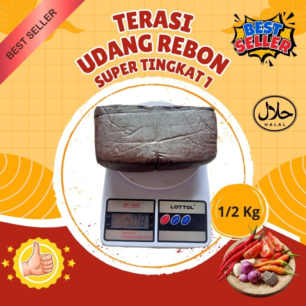 

TERASI UDANG 1/2 Kg ENAK SUPER NOMOR 1 KHAS JUWANA