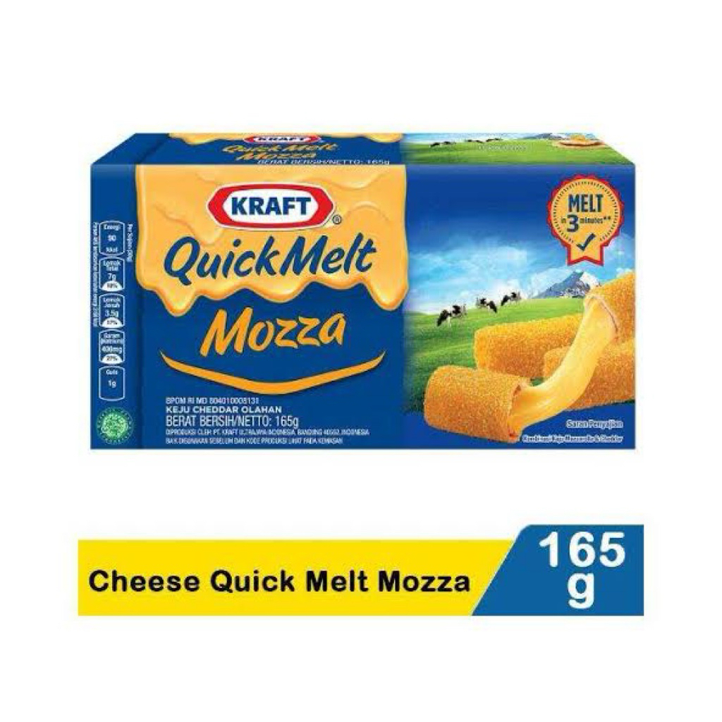 

Kraft Cheddar & Quick Melt Mozza / Keju Cheddar Mozzarela