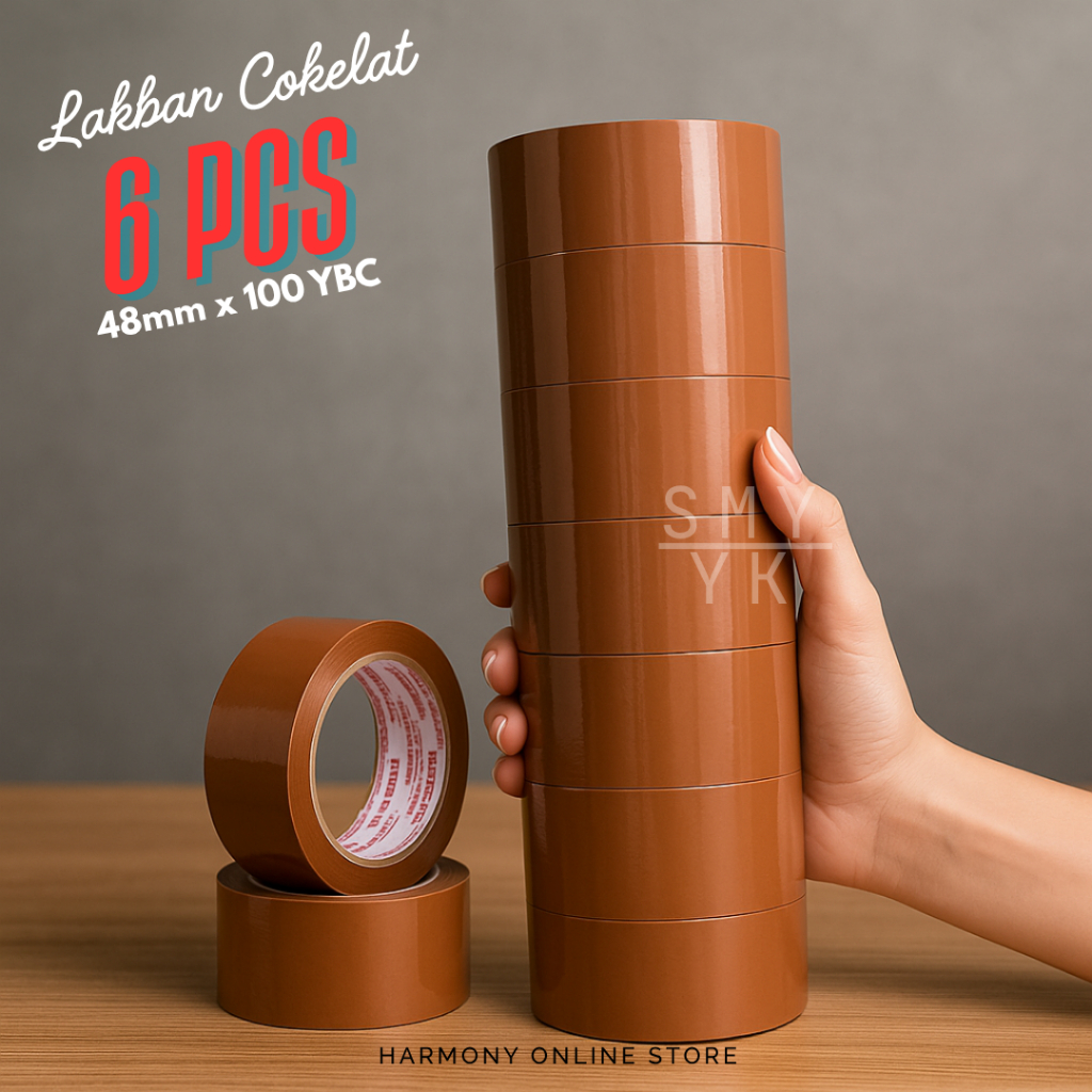 

Lakban Cokelat 2 In x 100 Yard BC Packing - Paket 1 Slop 6 PCS Tan 48mm - Lakban Tan Dua Inch Cooklat 100 Y BC x 48mm ukuran Lebar sama Plek Nachi - Isolasi Packing Kardus - Lakban Pabrik Murah - Isolasi 100 Yard BC Murah Pabrik - Lakban 2 Inch x 100 YBC