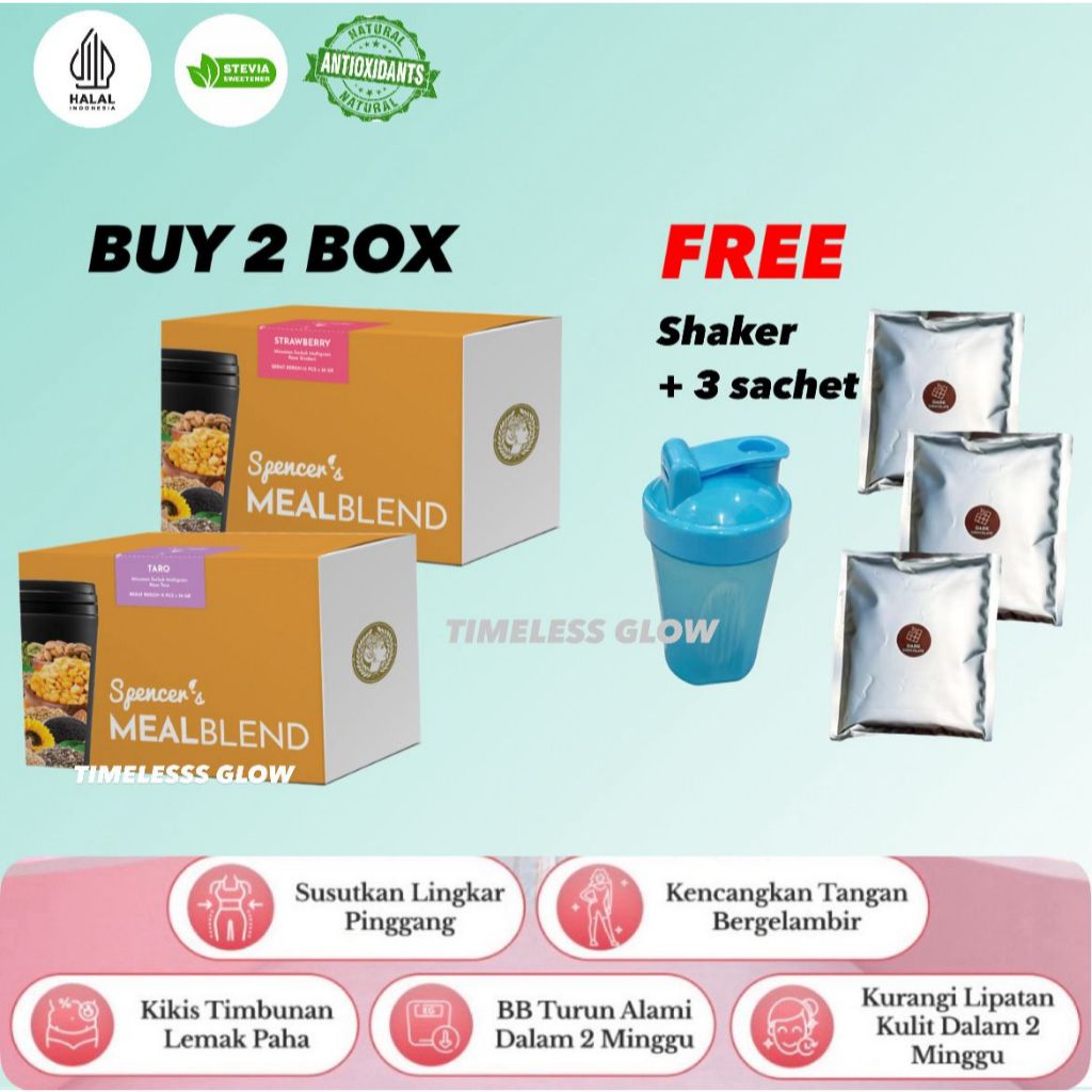 

Spencer Meal Blend Complete Nutrition Meal Solusi Langsing Alami 2 Box