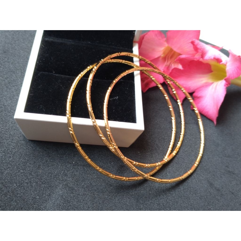 gelang titanium keroncong isi 3 pcs