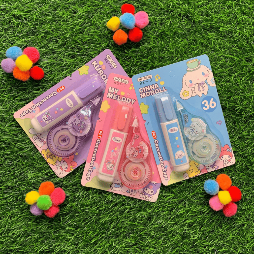 

Tip Ex Pita + Tip Ex Cair Correction Tape No.9316 Nial Sanrio 2in1 Tipe Ex Kertas Lucu